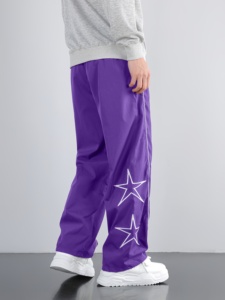 Pantalon de jogging ample en coton avec cordon élastique, tendance streetwear de haute qualité pour hommes, personnalisable - Product Image 3