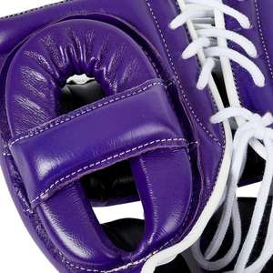 Best Quality Leather Cheek Protector and <b>Head</b> Guard Top Selling Winning Martial Arts <b>Training</b> Boxing Gear - Product Image 5