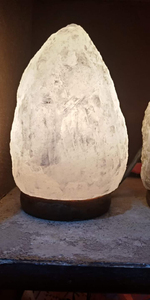 Venta caliente artesanía tallada a mano cristal Natural roca luz de noche ecológica Rosa lámpara de sal del Himalaya Base de madera OEM Feng Shui - Product Image 5
