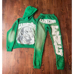 Femmes 2024 Crop velours survêtement 2 pièces ensemble fermeture éclair capuche fermeture éclair bas hiver épais chaud costume décontracté grande taille en gros - Product Image 3