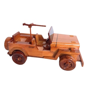 Vente de gros Voiture jouet éducative Montessori unisexe en bois vieilli pour enfants de 2 à 4 ans et de 5 à 7 ans - Product Image 3