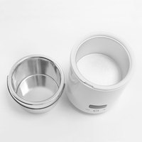 Chauffe-cire numérique mini blanc 200 ml avec affichage LED de la température pour salon et usage domestique