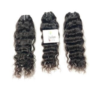 Unprocessed Cuticle Aligned Vietnamese Raw Indian Human Hair Bundles Wavy Virgin <b>Machine</b> Double Weft Naturally <b>Weave</b> Extensions - Product Image 5