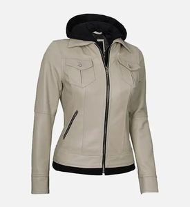 Chaquetas de cuero de PU suave para mujer, diseño personalizado OEM, precios de fábrica, envío rápido, aspecto de moda, compra a granel bienvenida. - Product Image 3