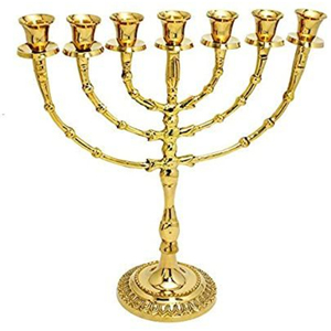 Elegante candelabro de Metal con acabado dorado pulido, candelabro de 7 brazos para ceremonias religiosas y decoración del hogar, candelabro - Product Image 1