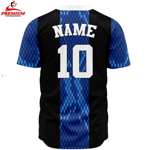 Maillot de baseball boutonné à imprimé personnalisé pour la sublimation Cheer avec fonction respirante comprend différents noms sur le maillot - Product Image 6
