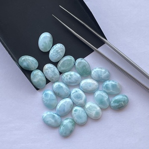 8mm 10mm 12mm PIEDRA DE Larimar Natural suave ovalado suelto calibrado cabujones mejor oferta venta al por mayor precio de fábrica semiprecioso 2025 - Product Image 2