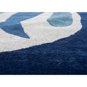 Alfombra de Lana y Viscosa Azul Confeti, Tejida a Mano, Estilo Clásico, 9x12, Tejido Plano, para Sala de Estar, Hogar y Pasillo - Product Image 3