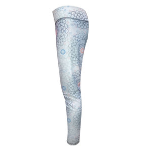 Haute qualité entièrement sublimation numérique imprimé respirant quatre voies extensible rayé tricoté Legging printemps décontracté tissé Spandex - Product Image 3