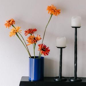 Vase à fleurs en métal artisanal de luxe, style élégant, centre de table pour la maison, pour fleurs séchées - Product Image 1