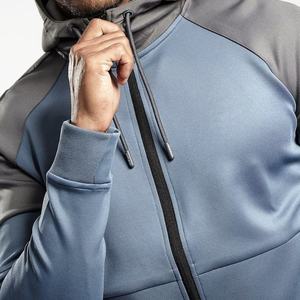 Moda Casual Ropa deportiva en blanco Cremallera Sudadera Traje Diseño personalizado Deportes Hombres Stand Collar Cremallera con capucha conjunto de chándal - Product Image 2