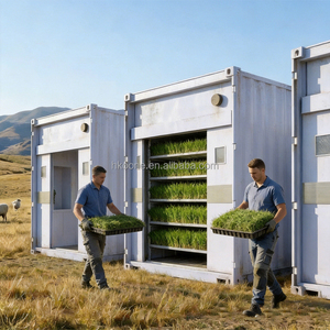 Conteneur de culture hydroponique pour fourrage, serre, système d'agriculture automatique, équipement commercial - Product Image 1