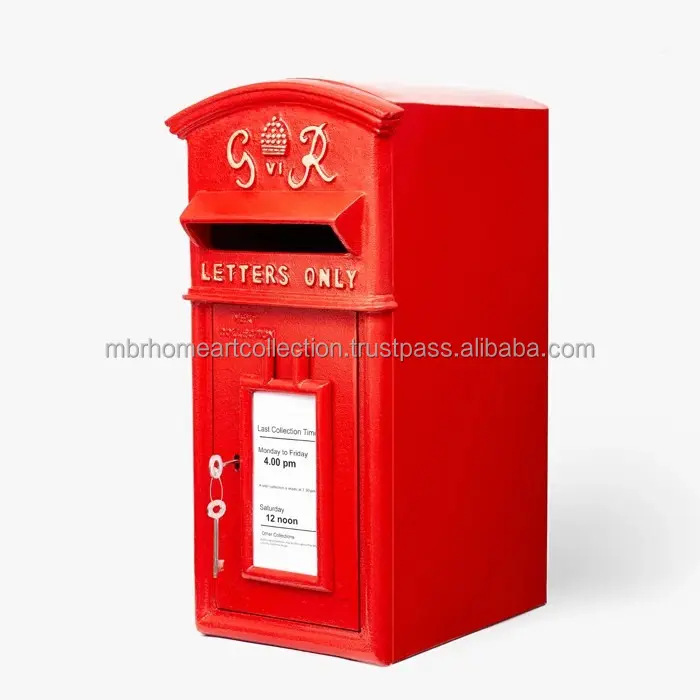 Cassetta delle lettere ER fatta a mano cassetta delle lettere fatta a mano di qualità Premium elegante cassetta delle lettere in ferro per la casa e il giardino
