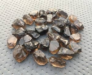 อัญมณีควอตซ์ดิบจากธรรมชาติ10ชิ้นสีน้ำตาลไม่ขัดเงา18-20มม. 10ชิ้นหลวมพลอยธรรมชาติ10ชิ้น - Product Image 4