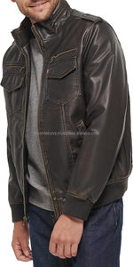 Venta al por mayor OEM servicio de los hombres XL Racing Moto chaqueta de cuero genuino transpirable Boomletcorp a prueba de viento ropa deportiva de talla grande - Product Image 3