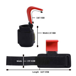 Men Women Bodybuilding Power <b>Weight</b> <b>Lifting</b> Hooks Pull-Up Weightlifting <b>Grip</b>-Wrist Strap Anti-slip Workout <b>Weight</b> <b>Lifting</b> Hook - Product Image 6