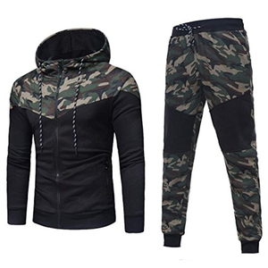 Chándal de inspiración retro con pantalones a rayas laterales Chándal con sudadera minimalista moderna y joggers - Product Image 1