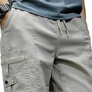 กางเกงขาสั้นโอเวอร์ไซส์สำหรับผู้ชายกางเกงขาสั้นใส่สบายสีตัดกันสีตามสั่ง - Product Image 6