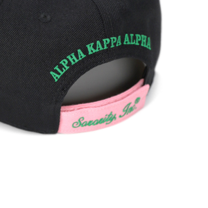 AKA berretto nero di lana per confraternite da donna con Logo anteriore posteriore ricamo personalizzato AKA cappellino da Baseball alla moda - Product Image 5