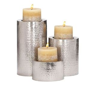 Frascos de metal de estilo vintage para velas, diseñados para la elaboración de velas clásicas, que brindan un suave brillo cálido y un ambiente agradable. - Product Image 5