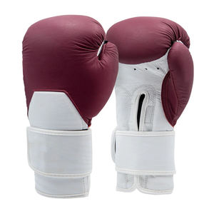 Proveedor de fábrica Diseño propio Fabricante de cuero de vaca de alta calidad Guantes de boxeo Logotipo del cliente de cuero Guantes DE LUCHA MMA - Product Image 1