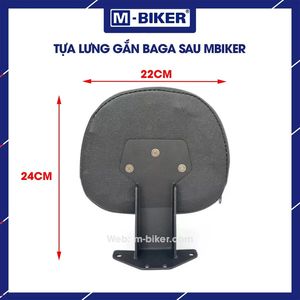 Respaldo para Portaequipajes Trasero MBiker, Cojín de Plástico y Cuero Duradero, Accesorio para Asiento de Motocicleta para Ph Kin para Speed 400 - Product Image 3