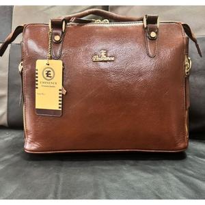 Bolsos de Mano de Cuero Genuino Marrón Natural, Estilo Europeo, OEM Personalizado, Gran Capacidad, Impermeables, Ligeros, Moda Femenina - Product Image 1