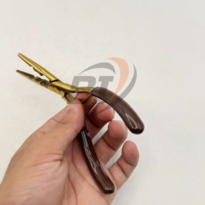BEAUTIVIA Pince à extensions capillaires multifonction en acier inoxydable entièrement incurvée de haute qualité avec logo personnalisé pour le coiffage - Product Image 2
