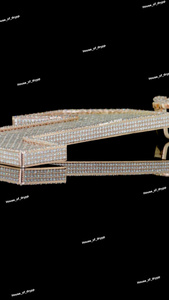 Colgante Premium VVS con Incrustaciones de Diamantes Estilo Cubano, Cadena de Eslabones Cubanos, Joyería de Moda de Lujo - Product Image 2