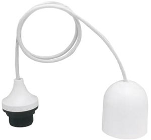 Cadena de luces E27 blanca de 1m con cable y placa de techo (F-Bright 1301018) - Product Image 1