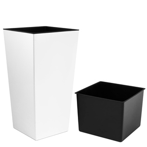 Maceta alta de plástico Urbi de 91.5 litros, 40 x 40 x 75 cm en color blanco - Product Image 5