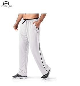Pantalones deportivos Onstyle de secado rápido elástico transpirable seda cordón medio Pantalones deportivos rectos de gran tamaño para hombre hechos de poliéster - Product Image 1