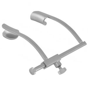 Spéculum ophtalmique à vis réglable en acier inoxydable fenêtré Source d'alimentation manuelle Finition sable Lame gauche et droite - Product Image 1