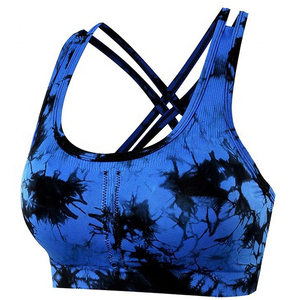 Sujetador deportivo personalizado para mujer, al por mayor, de secado rápido, para Yoga, Fitness, de alta elasticidad, de talla grande, sin costuras, ligero, reversible y transpirable - Product Image 1
