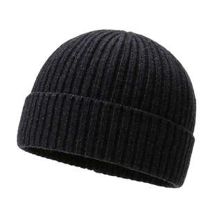 Unisex Pure Cashmere Beanie Hat Soft Warm Winter Knitted Wool Cap for Outdoor Sports and Daily Wear - Product Image 5