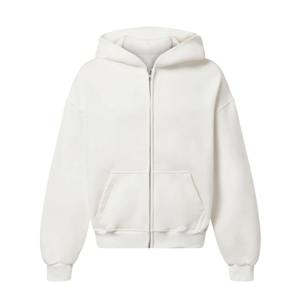 Sudadera con Capucha para Hombre, 380 Gramos, Estampado Puff, Cierre de Cremallera, Nuevo Producto con Precio de Fábrica, Forro de Seda, Técnica Lavada, Diseño Liso - Product Image 1