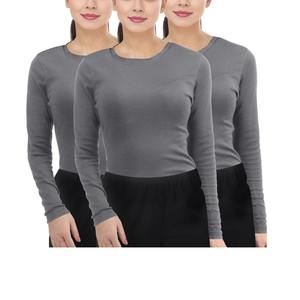 Camiseta deportiva de manga larga con cuello redondo para mujer, camiseta de moda para correr, Fitness, ajustada, transpirable, para Yoga, de BD - Product Image 5