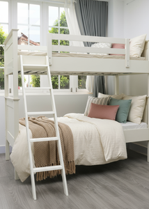 Muebles de Madera Maciza Modernos para Dormitorio Infantil, Litera Doble Tipo Loft con Escalera para Niños, para Uso en Dormitorio o Apartamento - Product Image 5