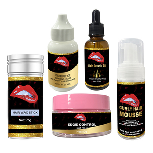 Boîtes d'installation de perruque personnalisées, étiquette privée, Kit de perruque en dentelle, emballage imperméable, teinte de cheveux, Spray, contrôle des bords, <span class=keywords><strong>colle</strong></span> à dentelle - Product Image 4