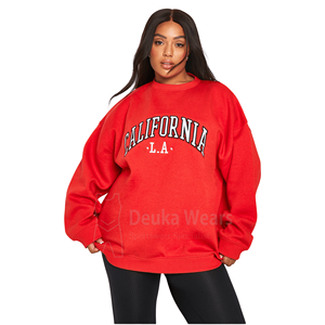 Sudadera de cuello alto con patrón 3D personalizable Unisex 350GSM algodón polar invierno Appilque bordado Diseño impreso - Product Image 1