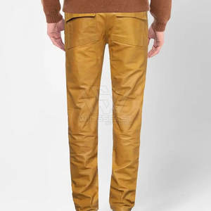 Séchage rapide lavé prix de gros pantalon en cuir personnalisé nouveau design pantalons en cuir pour hommes pour la vente en ligne - Product Image 5