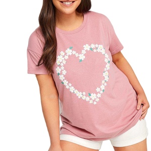 Camisetas básicas personalizadas para mujer, estampadas, de verano, lisas, 100% algodón, cuello redondo, con serigrafía. - Product Image 1