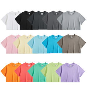 Custom cropped graphic tee Cotton womens t-<b>shirts</b> Fitness Fit T <b>Shirts</b> Ladies logo women Crop Tops tshirt for women - Product Image 2