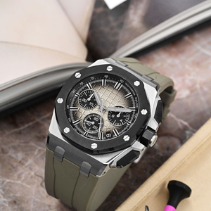 Trending High Quality Steel Chronograph <b>Mens</b> <b>Watch</b> Waterproof Luminous Luxury <b>Black</b> bezel Precision Elevated Style Statement - Product Image 3