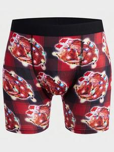 Short graphique avec logo <span class=keywords><strong>de</strong></span> marque anti-boulochage personnalisé <span class=keywords><strong>Boxer</strong></span> à impression numérique 3D Maillot <span class=keywords><strong>de</strong></span> <span class=keywords><strong>bain</strong></span> Sous-vêtements <span class=keywords><strong>de</strong></span> marque grande taille pour hommes - Product Image 4