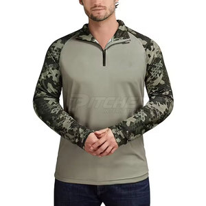 Haute qualité 100% Polyester Fishing Q Zip Shirt UPF 50 Eco Friendly Respirant Conçu pour le confort, la performance et le style - Product Image 2