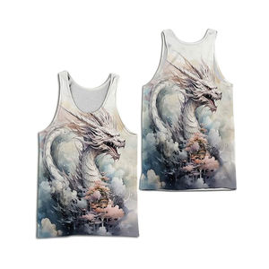 OEM Custom Summer Workout Tank Top for Men <b>Fitness</b> Gym Stringer Sports Wear <b>Body</b> <b>Building</b> Sublimation Technique - Product Image 3