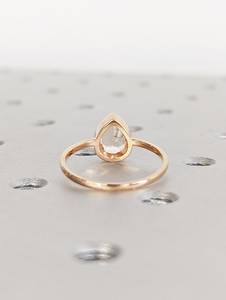 Vintage Teardrop Morganite <b>Ring</b> 925 14k Rose Gold Plated <b>Ring</b> Morganite Engagement <b>Ring</b> Promise <b>Ring</b> Gift For Her - Product Image 3