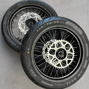 Ultra Bee Wheel <b>Kit</b> <b>Electric</b> Dirt Bike 74V 60Ah Ebike 90 km/h Sutton Motorcycle Parts Tires Supermoto Wheels 100/80-17 130/70-17 - Product Image 2
