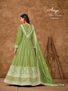 Vêtements de mariage soie Dola avec costume de broderie et fabricant et fournisseur en gros Dupatta de Surat au taux le plus bas - Product Image 4